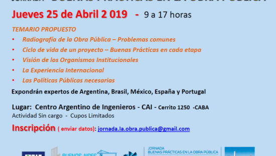 Jornada “Buenas Prácticas en la Obra Pública”