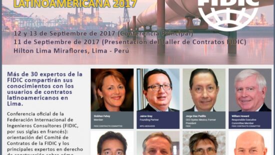 PRIMERA CONFERENCIA DE USUARIOS  DE CONTRATOS FIDIC DE AMÉRICA LATINA EN LIMA, PERÚ