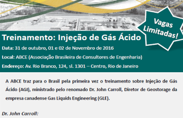 Curso sobre el “Tratamiento de Inyección de Gas Ácido (AGI)”