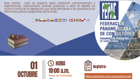 Webinar: “Sobre la Legislación que está afectando la Consultoría en diferentes países integrantes de la FEPAC”, 01.10.2025